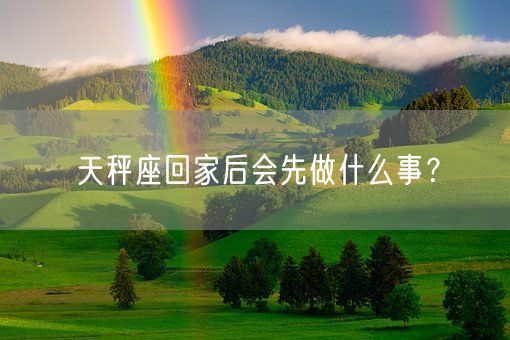 天秤座回家后会先做什么事？(图1)