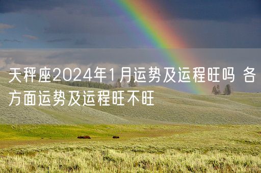 天秤座2024年1月运势及运程旺吗 各方面运势及运程旺不旺(图1)