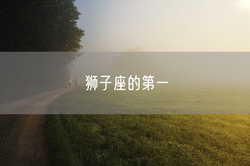 狮子座的第一(图1)