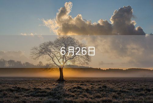 6月26日(图1) 6月26日(图1)