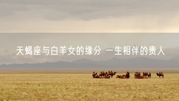 天蝎座与白羊女的缘分 一生相伴的贵人(图1)