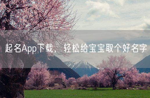 起名App下载，轻松给宝宝取个好名字(图1)