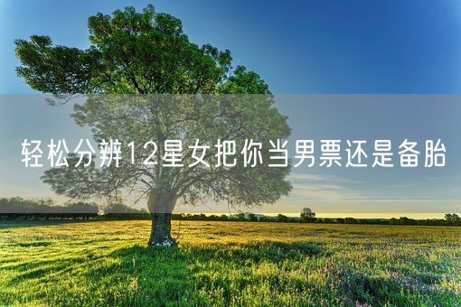 轻松分辨12星女把你当男票还是备胎(图1) 轻松分辨12星女把你当男票还是备胎(图1)