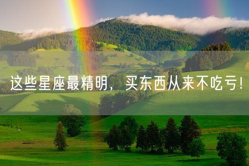 这些星座最精明，买东西从来不吃亏！(图1)