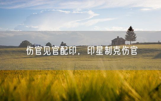 伤官见官配印，印星制克伤官(图1)