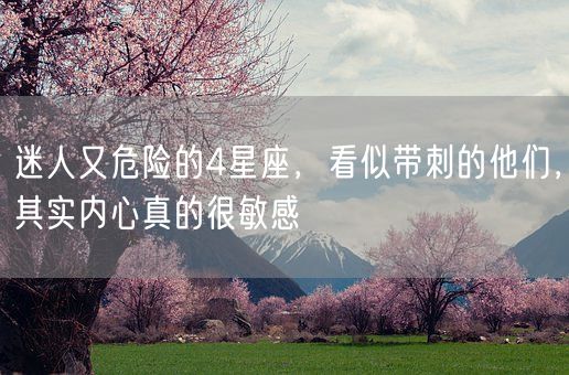 迷人又危险的4星座，看似带刺的他们，其实内心真的很敏感(图1)
