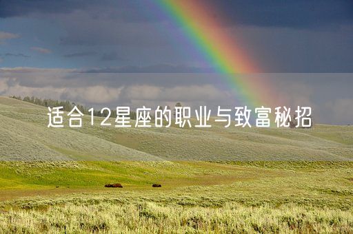 适合12星座的职业与致富秘招(图1)