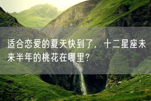 适合恋爱的夏天快到了，十二星座未来半年的桃花在哪里？(图1)