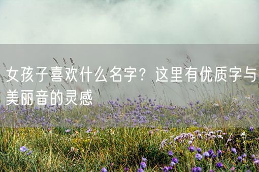 女孩子喜欢什么名字？这里有优质字与美丽音的灵感(图1)