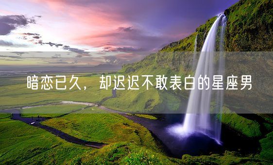 暗恋已久，却迟迟不敢表白的星座男(图1)