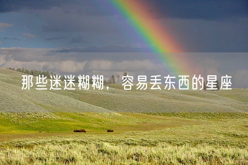 那些迷迷糊糊，容易丢东西的星座(图1)