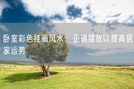 卧室彩色挂画风水：正确摆放以提高居家运势(图1)