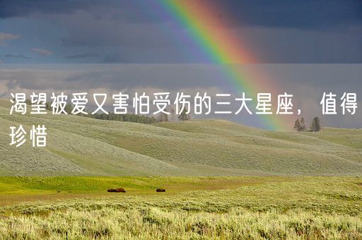 渴望被爱又害怕受伤的三大星座，值得珍惜(图1)