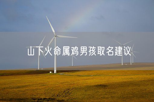 山下火命属鸡男孩取名建议(图1)