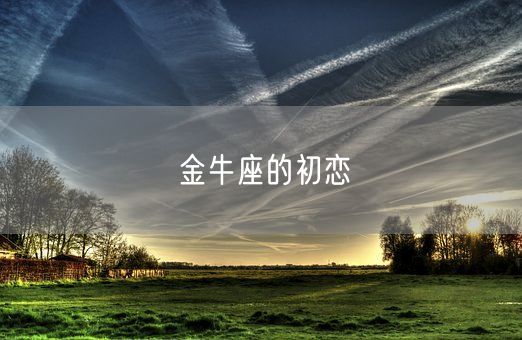 金牛座的初恋(图1)