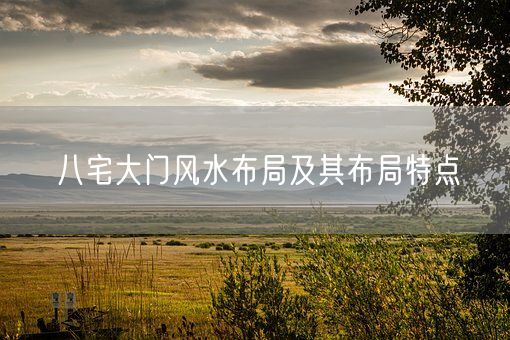 八宅大门风水布局及其布局特点(图1)