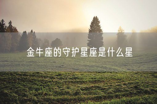 金牛座的守护星座是什么星(图1)