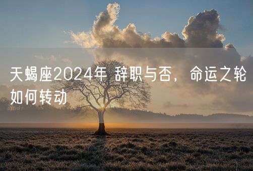 天蝎座2024年 辞职与否，命运之轮如何转动(图1)
