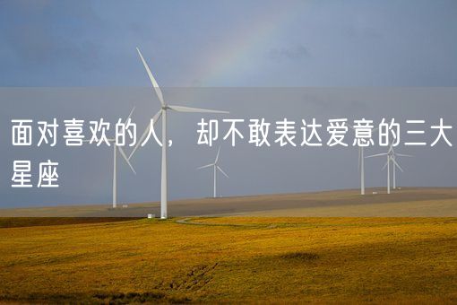 面对喜欢的人，却不敢表达爱意的三大星座(图1)