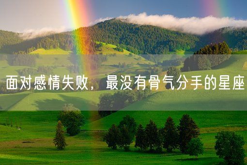 面对感情失败，最没有骨气分手的星座(图1)