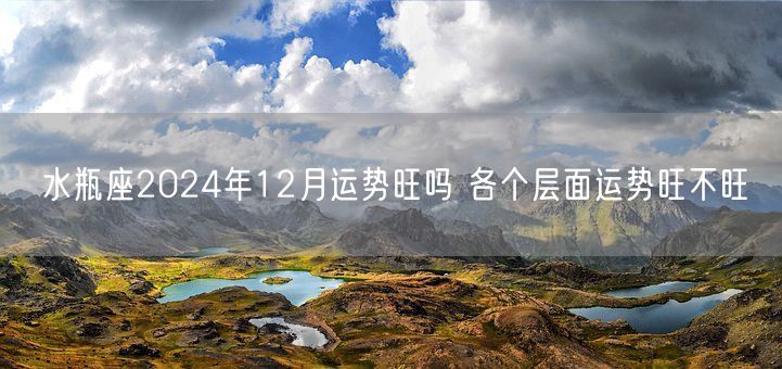 水瓶座2024年12月运势旺吗 各个层面运势旺不旺(图1)