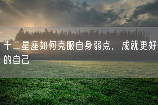十二星座如何克服自身弱点，成就更好的自己(图1)