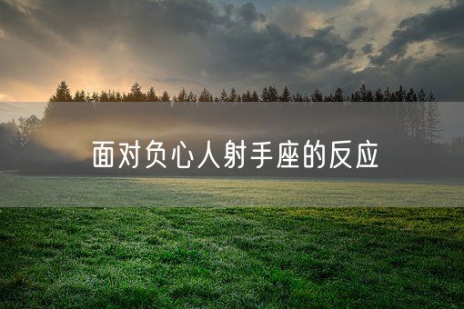 面对负心人射手座的反应(图1)