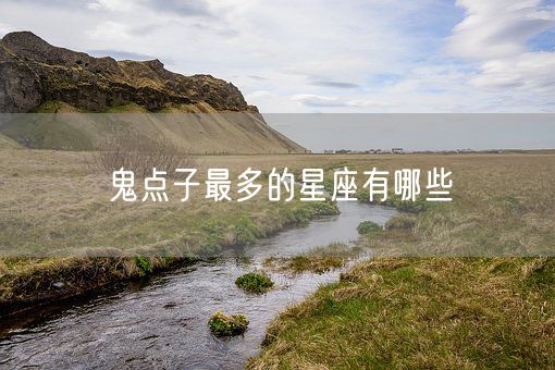 鬼点子最多的星座有哪些(图1)