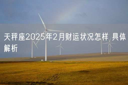 天秤座2025年2月财运状况怎样 具体解析(图1)