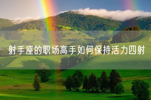 射手座的职场高手如何保持活力四射(图1)