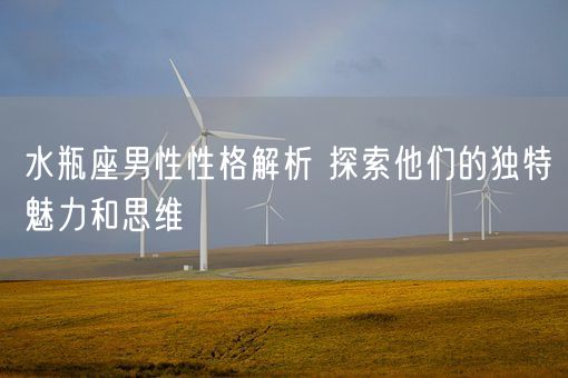 水瓶座男性性格解析 探索他们的独特魅力和思维(图1)
