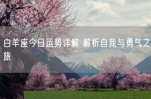 白羊座今日运势详解 解析自我与勇气之旅(图1)
