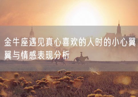 金牛座遇见真心喜欢的人时的小心翼翼与情感表现分析(图1)