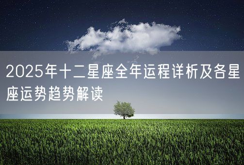 2025年十二星座全年运程详析及各星座运势趋势解读(图1)