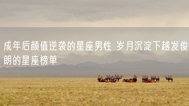 成年后颜值逆袭的星座男性 岁月沉淀下越发俊朗的星座榜单(图1)