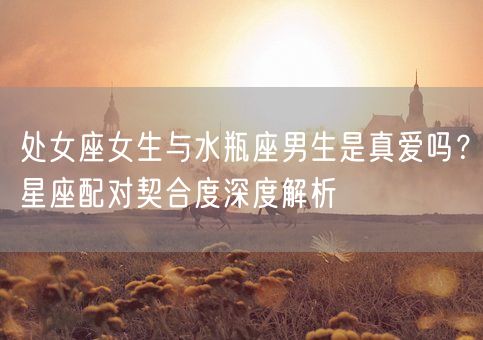 处女座女生与水瓶座男生是真爱吗？星座配对契合度深度解析(图1)