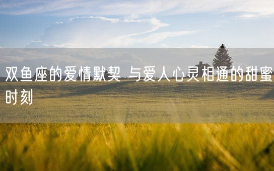 双鱼座的爱情默契 与爱人心灵相通的甜蜜时刻(图1)