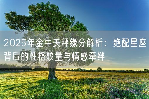 2025年金牛天秤缘分解析：绝配星座背后的性格较量与情感牵绊(图1)