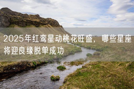 2025年红鸾星动桃花旺盛，哪些星座将迎良缘脱单成功(图1)