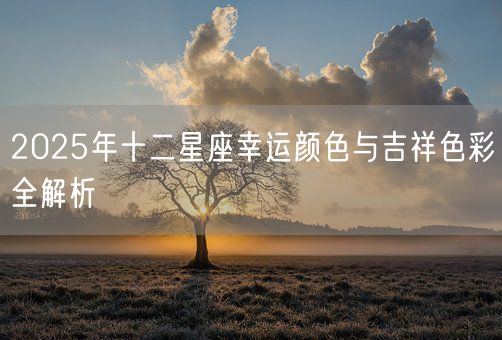 2025年十二星座幸运颜色与吉祥色彩全解析(图1)