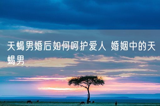 天蝎男婚后如何呵护爱人 婚姻中的天蝎男(图1)