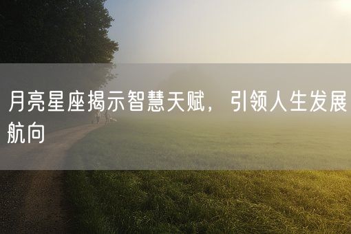 月亮星座揭示智慧天赋，引领人生发展航向(图1)