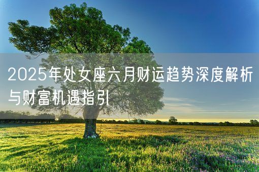 2025年处女座六月财运趋势深度解析与财富机遇指引(图1)