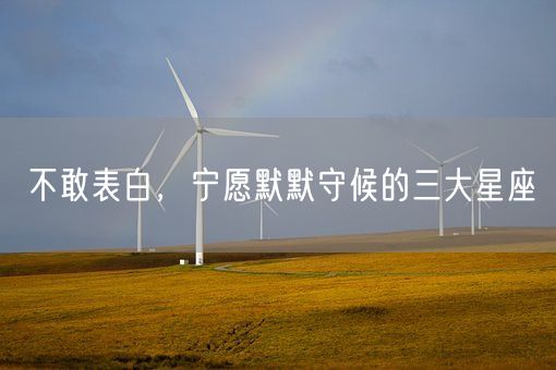 不敢表白，宁愿默默守候的三大星座(图1)