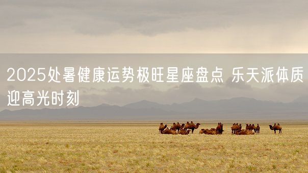 2025处暑健康运势极旺星座盘点 乐天派体质迎高光时刻(图1)