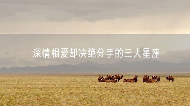 深情相爱却决绝分手的三大星座(图1) 深情相爱却决绝分手的三大星座(图1)
