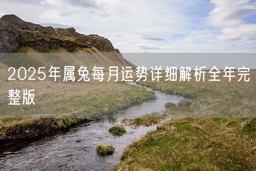 2025年属兔每月运势详细解析全年完整版(图1)