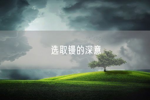 选取镘的深意(图1)