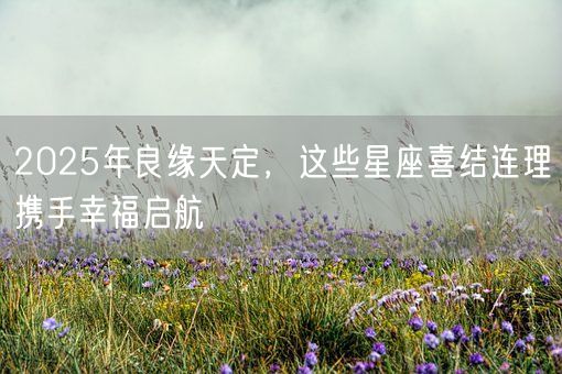 2025年良缘天定,这些星座喜结连理携手幸福启航(图1) 2025年良缘天定,这些星座喜结连理携手幸福启航(图1)