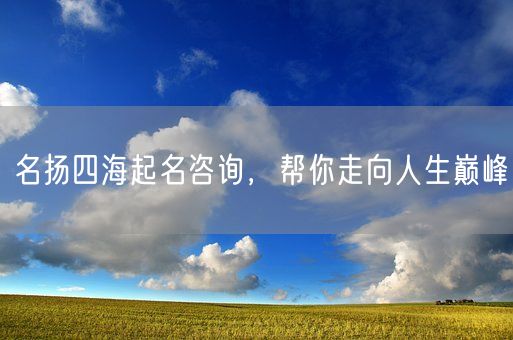 名扬四海起名咨询，帮你走向人生巅峰(图1)